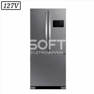 REFRIGERADOR BRASTEMP DOMEST BRO85AK FROST FREE 3 PORTAS 554L 127V INO