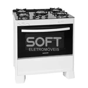 FOGAO 5B SUGGAR NEOGLASS MESA VIDRO BRANCO FGVNG510BR